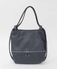 BKCAG26170 MK MICHEL KLEIN BAG(MK ミッシェルクラン バッグ) [2WAY]パンチングデザイン変形トートバッグ ネイビー