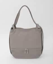 BKCAG26170 MK MICHEL KLEIN BAG(MK ミッシェルクラン バッグ) [2WAY]パンチングデザイン変形トートバッグ グレージュ