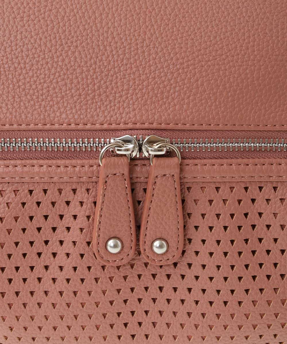 BKCAV28150 MK MICHEL KLEIN BAG(MK ミッシェルクラン バッグ) [2WAY]パンチングデザイン変形ミニトートバッグ ピンク