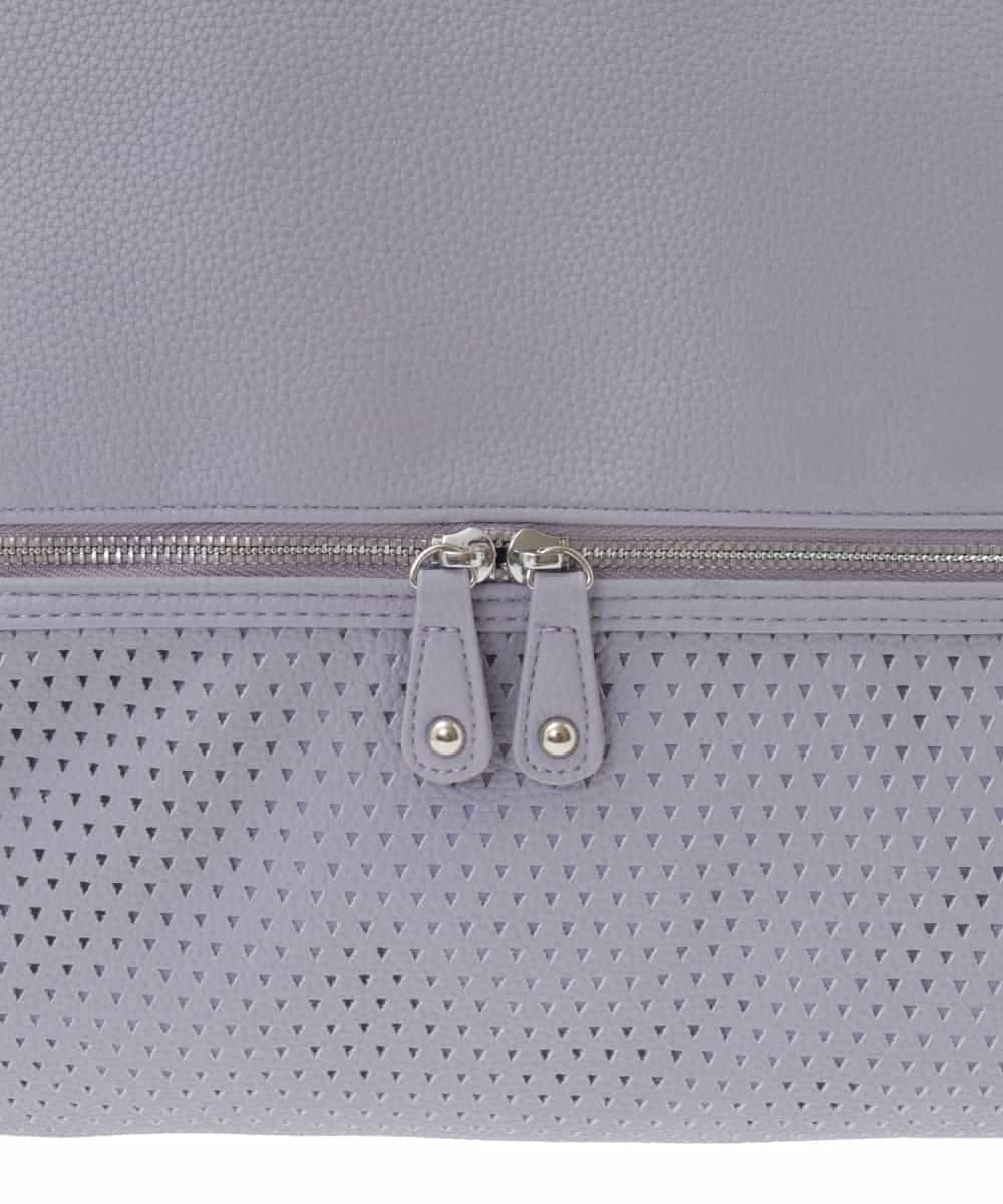 BKCGA26165 MK MICHEL KLEIN BAG(MK ミッシェルクラン バッグ) [2WAY/A4サイズ対応]パンチングデザイン変形トートバッグ マスタード