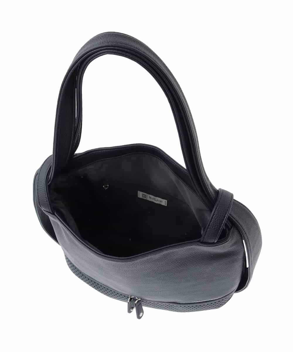 BKCGA26165 MK MICHEL KLEIN BAG(MK ミッシェルクラン バッグ) [2WAY/A4サイズ対応]パンチングデザイン変形トートバッグ マスタード