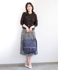 BKCGD05165 MK MICHEL KLEIN BAG(MK ミッシェルクラン バッグ) [2WAY/A4収納可]布帛風デザイン変形トートバッグ ネイビー