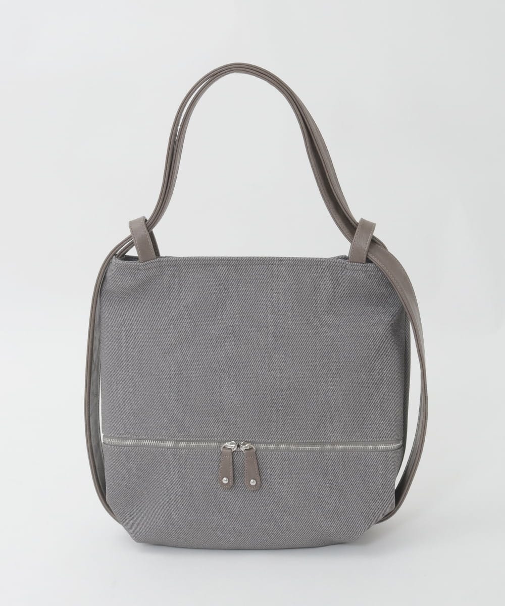 BKCGD05165 MK MICHEL KLEIN BAG(MK ミッシェルクラン バッグ) [2WAY/A4収納可]布帛風デザイン変形トートバッグ ネイビー