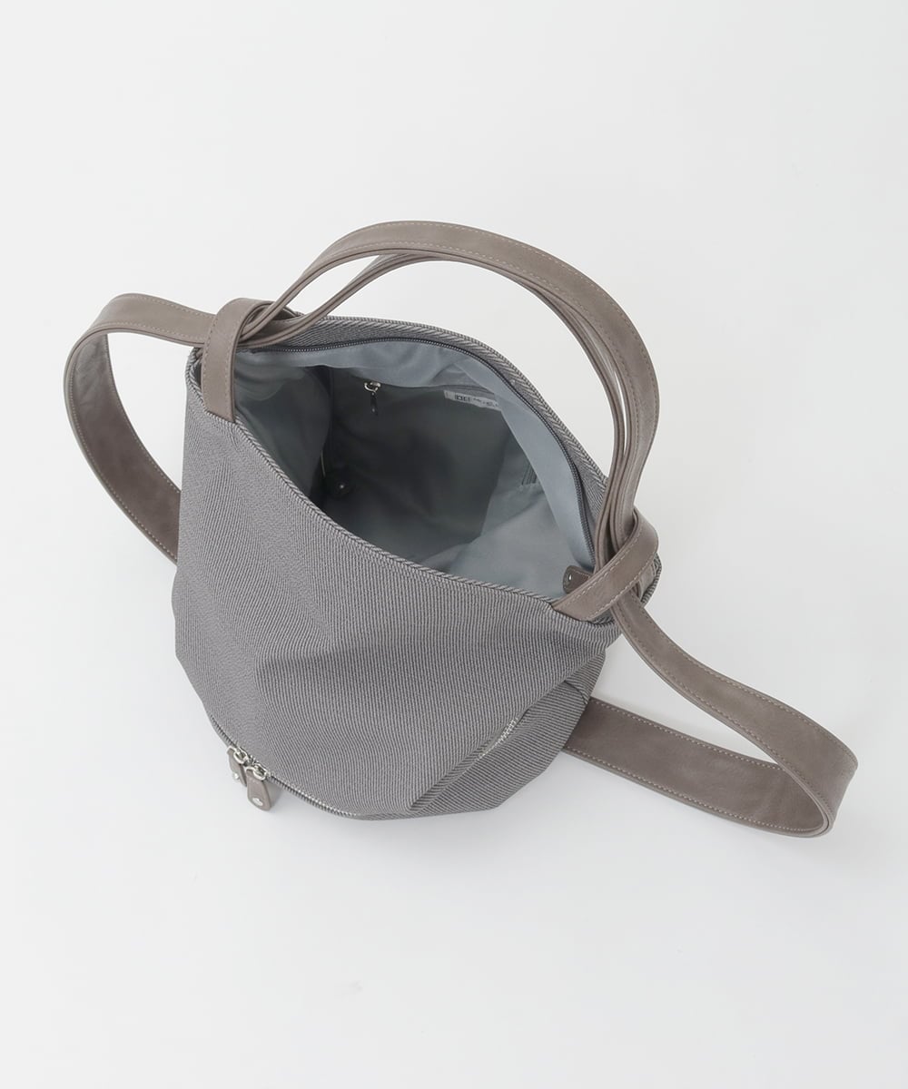 BKCGD05165 MK MICHEL KLEIN BAG(MK ミッシェルクラン バッグ) [2WAY/A4収納可]布帛風デザイン変形トートバッグ ネイビー