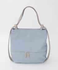 BKCGD05165 MK MICHEL KLEIN BAG(MK ミッシェルクラン バッグ) [2WAY/A4収納可]布帛風デザイン変形トートバッグ ライトブルー