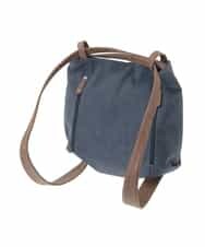BKCGD05165 MK MICHEL KLEIN BAG(MK ミッシェルクラン バッグ) [2WAY/A4収納可]布帛風デザイン変形トートバッグ ネイビー