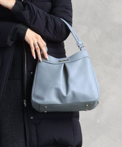 BKCGD07160 MK MICHEL KLEIN BAG [2WAY]合成皮革タックデザインバッグ