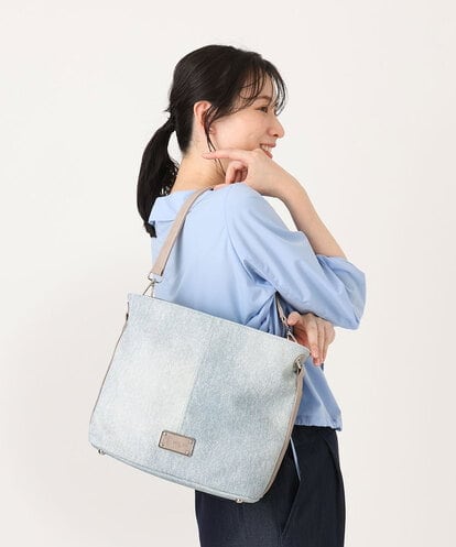 BKCGD09150 MK MICHEL KLEIN BAG [2WAY]メタルタグアクセントショルダーバッグ