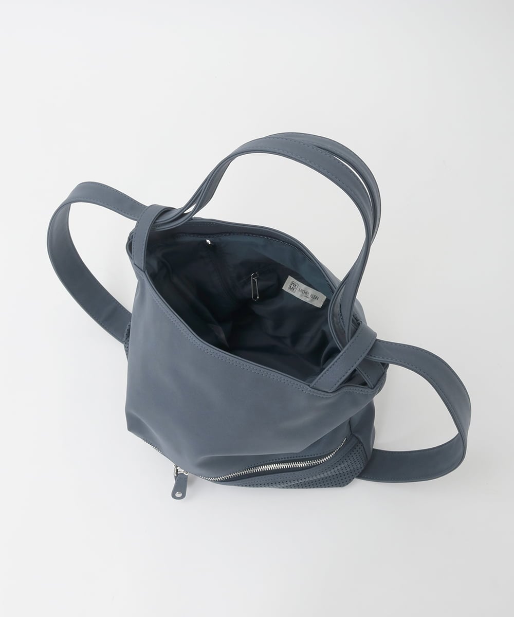 BKCGD26165 MK MICHEL KLEIN BAG(MK ミッシェルクラン バッグ) [2WAY]パンチングデザイン変形トートバッグ ベージュ