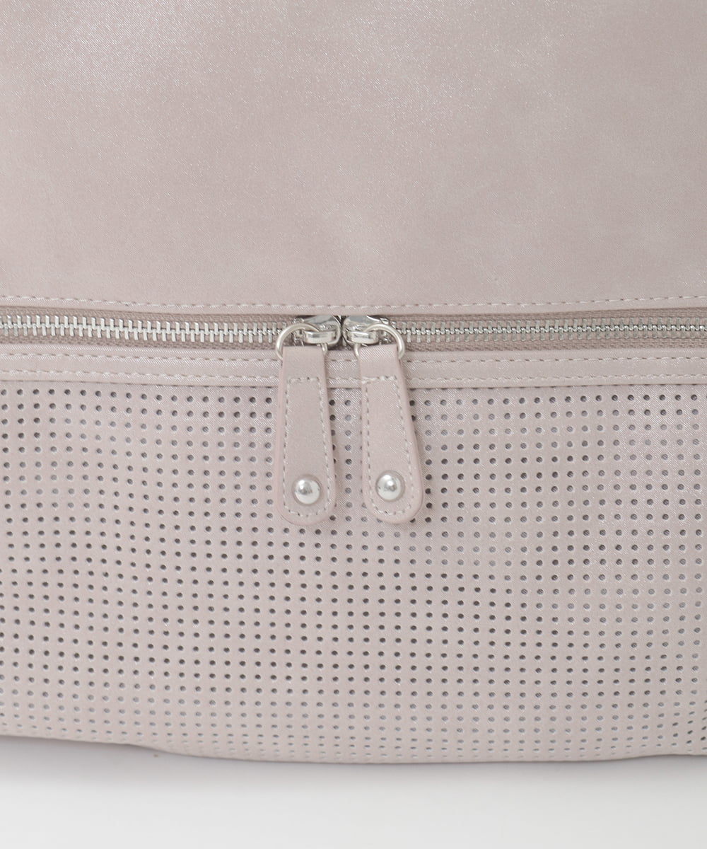 BKCGD26165 MK MICHEL KLEIN BAG(MK ミッシェルクラン バッグ) [2WAY]パンチングデザイン変形トートバッグ ベージュ
