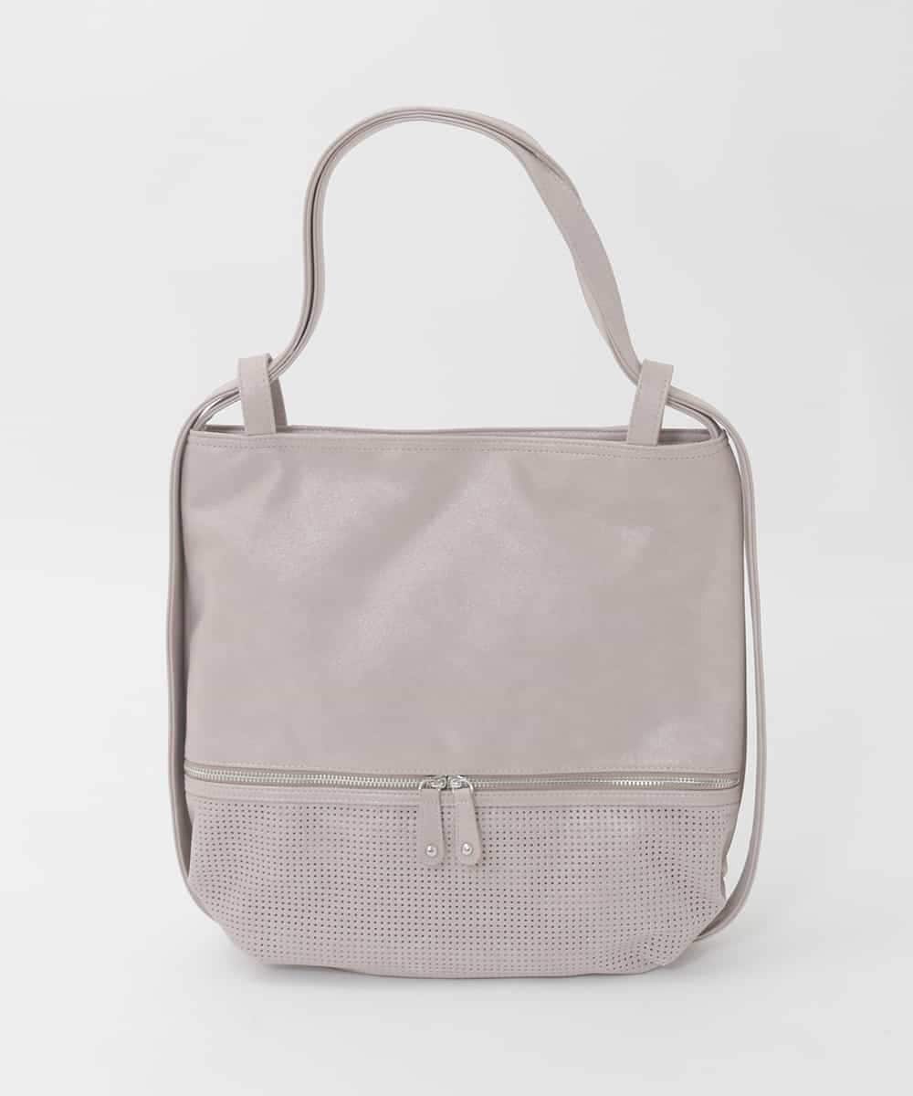 BKCGD26165 MK MICHEL KLEIN BAG(MK ミッシェルクラン バッグ) [2WAY]パンチングデザイン変形トートバッグ ラベンダー