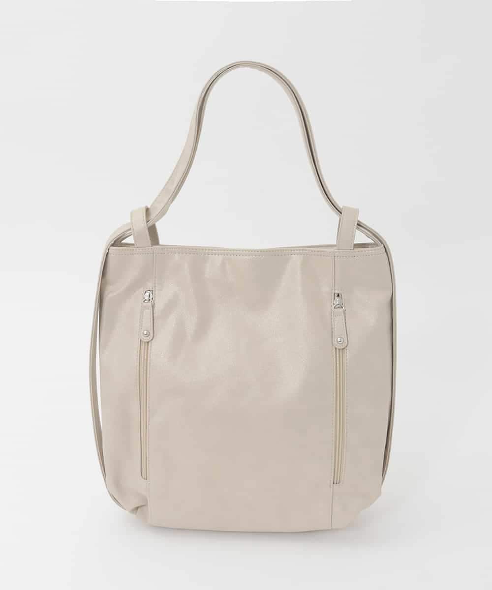BKCGD26165 MK MICHEL KLEIN BAG(MK ミッシェルクラン バッグ) [2WAY]パンチングデザイン変形トートバッグ ベージュ