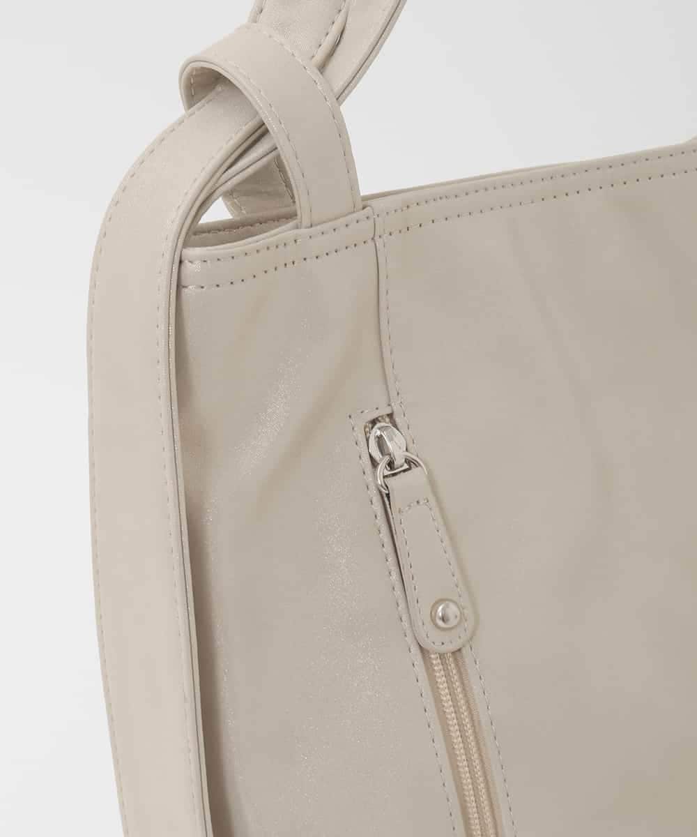 BKCGD26165 MK MICHEL KLEIN BAG(MK ミッシェルクラン バッグ) [2WAY]パンチングデザイン変形トートバッグ ベージュ