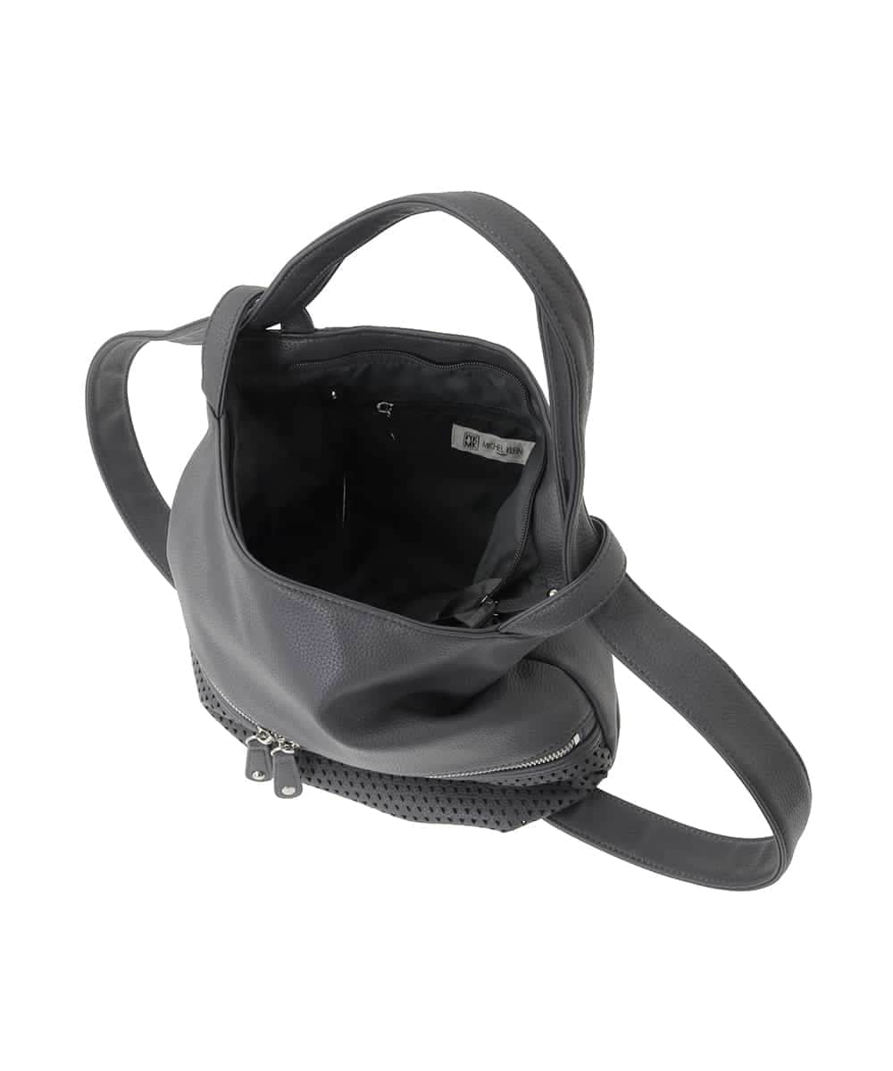 BKCGD28155 MK MICHEL KLEIN BAG(MK ミッシェルクラン バッグ) [2WAY]パンチングデザイン変形ミニトートバッグ ライトブルー