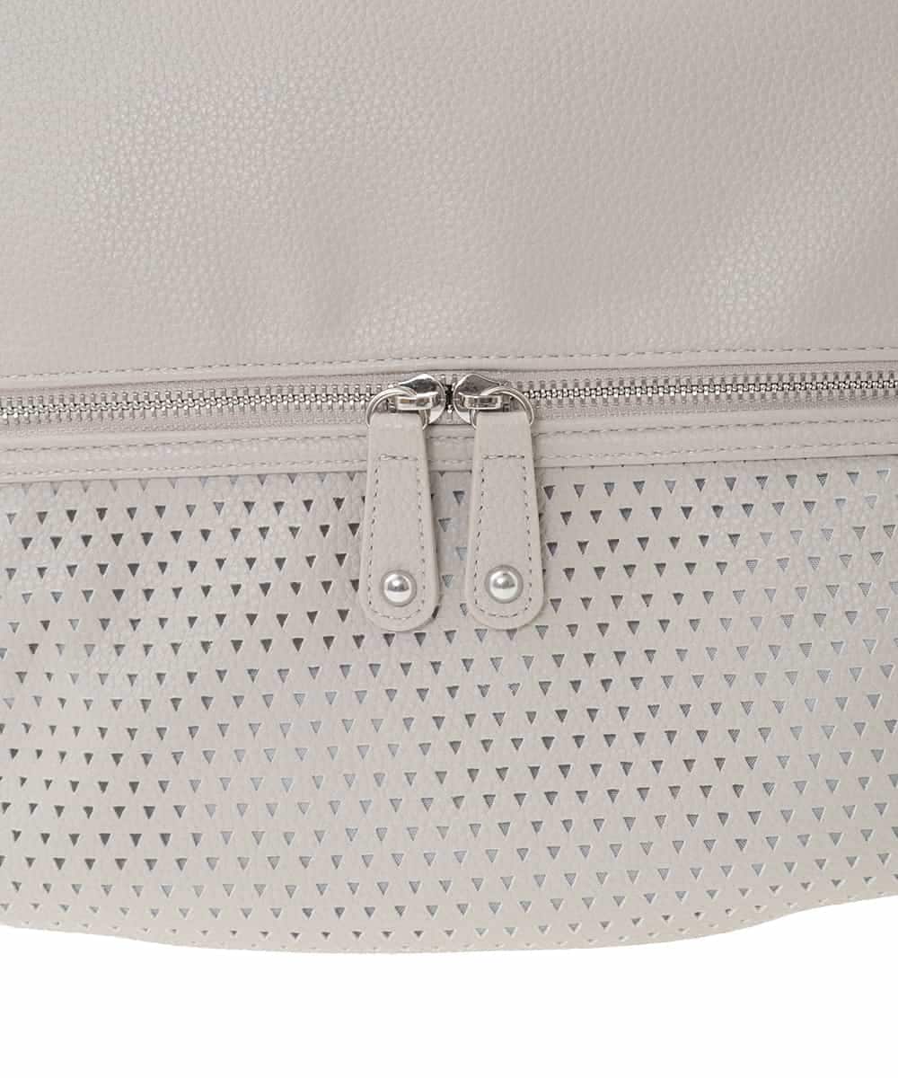 BKCGD28155 MK MICHEL KLEIN BAG(MK ミッシェルクラン バッグ) [2WAY]パンチングデザイン変形ミニトートバッグ ライトブルー