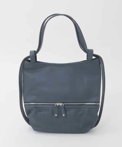 BKCGD28155 MK MICHEL KLEIN BAG [2WAY]パンチングデザイン変形ミニトートバッグ