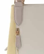 BKCGS05150 MK MICHEL KLEIN BAG(MK ミッシェルクラン バッグ) 【2WAY】バイカラースクエアトートバッグ ライトブルー