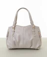 BKCGV04140 MK MICHEL KLEIN BAG(MK ミッシェルクラン バッグ) [2WAY]ベルトアクセントラウンドトートバッグ シャンパンピンク