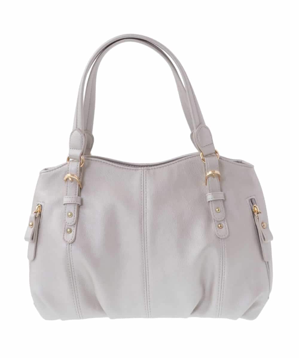 BKCGV04140 MK MICHEL KLEIN BAG(MK ミッシェルクラン バッグ) [2WAY]ベルトアクセントラウンドトートバッグ シャンパンピンク