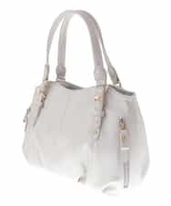 BKCGV04140 MK MICHEL KLEIN BAG(MK ミッシェルクラン バッグ) [2WAY]ベルトアクセントラウンドトートバッグ シャンパンピンク