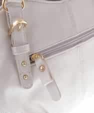 BKCGV04140 MK MICHEL KLEIN BAG(MK ミッシェルクラン バッグ) [2WAY]ベルトアクセントラウンドトートバッグ シャンパンピンク