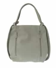 BKCGV26160 MK MICHEL KLEIN BAG(MK ミッシェルクラン バッグ) [2WAY/A4サイズ対応]パンチングデザイン変形トートバッグ グリーン