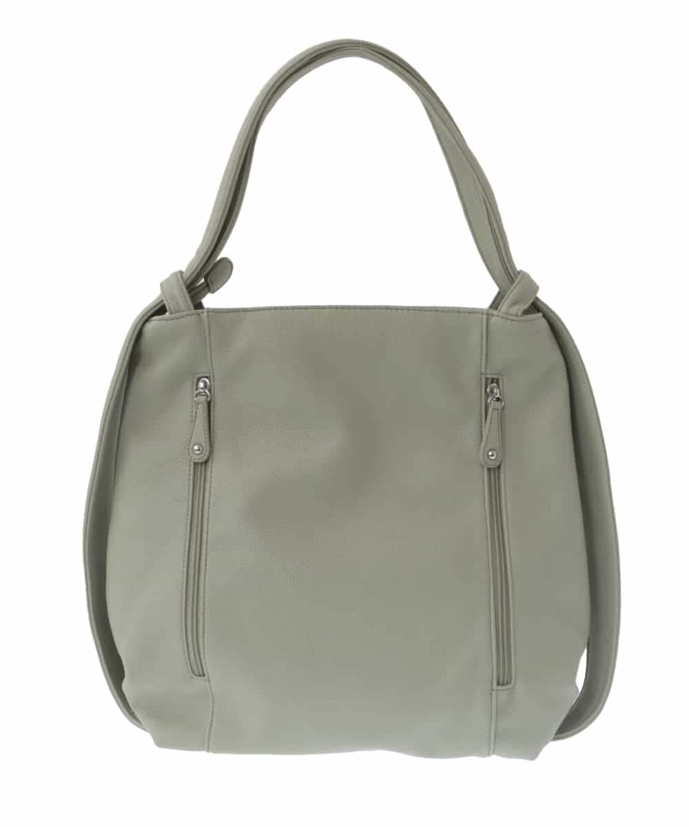 BKCGV26160 MK MICHEL KLEIN BAG(MK ミッシェルクラン バッグ) [2WAY/A4サイズ対応]パンチングデザイン変形トートバッグ グリーン
