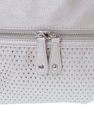 BKCGV28150 MK MICHEL KLEIN BAG(MK ミッシェルクラン バッグ) [2WAY/人気の定番BAG]パンチングデザイン変形ミニトートバッグ アイボリー