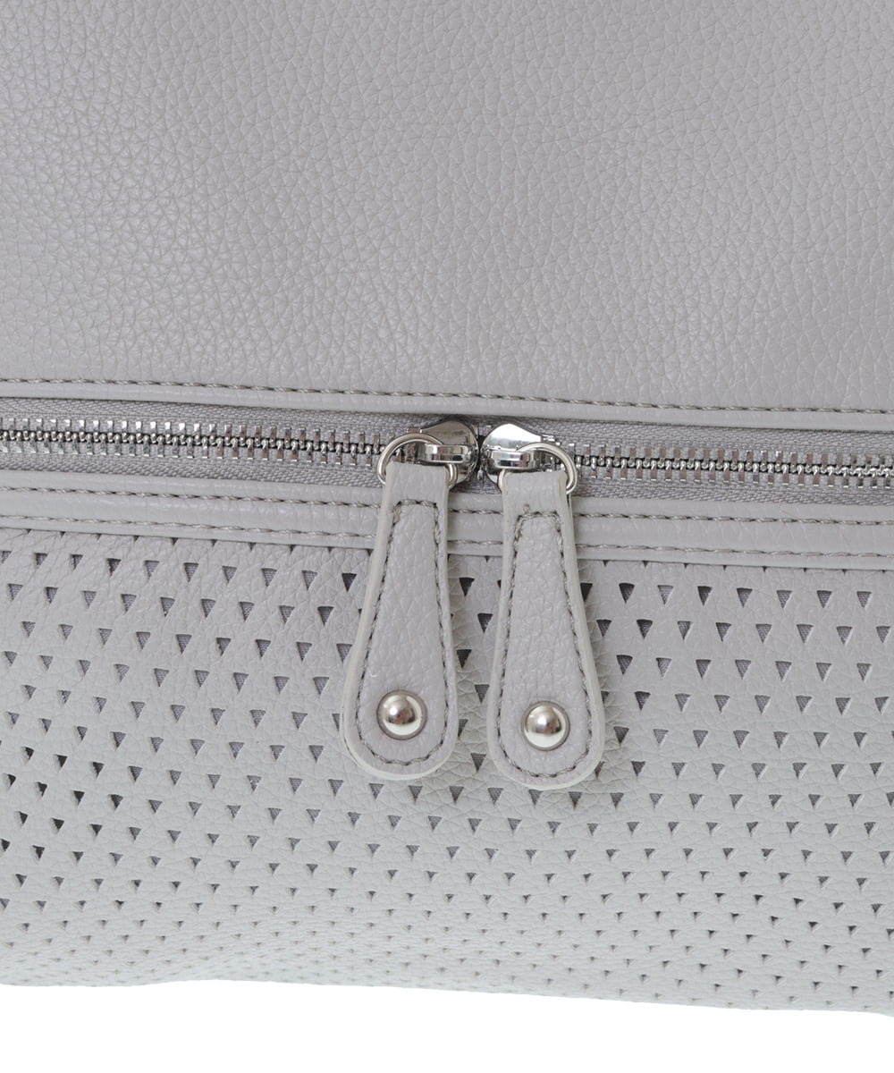 BKCGV28150 MK MICHEL KLEIN BAG(MK ミッシェルクラン バッグ) [2WAY/人気の定番BAG]パンチングデザイン変形ミニトートバッグ アイボリー