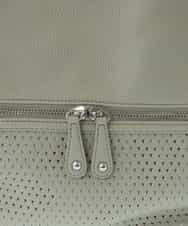 BKCGV28150 MK MICHEL KLEIN BAG(MK ミッシェルクラン バッグ) [2WAY/人気の定番BAG]パンチングデザイン変形ミニトートバッグ アイボリー