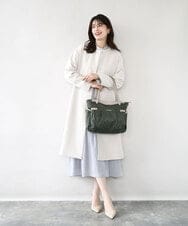BKRAD31180 MK MICHEL KLEIN BAG(MK ミッシェルクラン バッグ) [撥水/2WAY/A4収納可]サイドポケットパイピングバッグ グレージュ×パープル