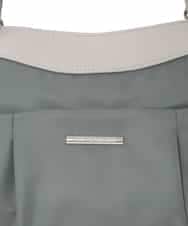 BKRAD31180 MK MICHEL KLEIN BAG(MK ミッシェルクラン バッグ) [撥水/2WAY/A4収納可]サイドポケットパイピングバッグ グレージュ×パープル