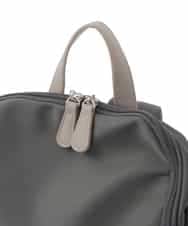 BKRAD96170 MK MICHEL KLEIN BAG(MK ミッシェルクラン バッグ) [撥水/A4収納可]スクエアデザインバックパック グレージュ×ベージュ