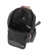 BKRAD96170 MK MICHEL KLEIN BAG(MK ミッシェルクラン バッグ) [撥水/A4収納可]スクエアデザインバックパック グレージュ×ベージュ