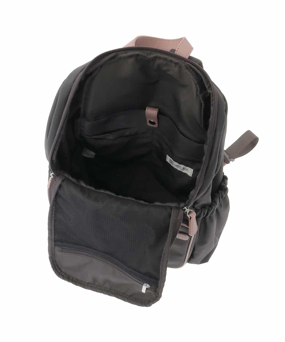 BKRAD96170 MK MICHEL KLEIN BAG(MK ミッシェルクラン バッグ) [撥水/A4収納可]スクエアデザインバックパック グレージュ×ベージュ