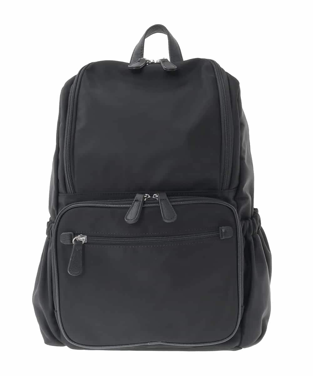 BKRAD96170 MK MICHEL KLEIN BAG(MK ミッシェルクラン バッグ) [撥水/A4収納可]スクエアデザインバックパック ブラック