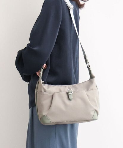 BKRAG81150 MK MICHEL KLEIN BAG [撥水/軽量]レザーポイントナイロンショルダーバッグ
