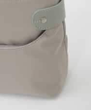 BKRAG91140 MK MICHEL KLEIN BAG(MK ミッシェルクラン バッグ) [撥水/軽量]アクセントレザーコンパクトショルダーバッグ ベージュ×グリーン