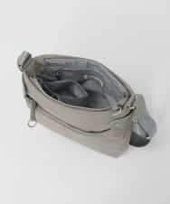 BKRAG91140 MK MICHEL KLEIN BAG(MK ミッシェルクラン バッグ) [撥水/軽量]アクセントレザーコンパクトショルダーバッグ ベージュ×グリーン