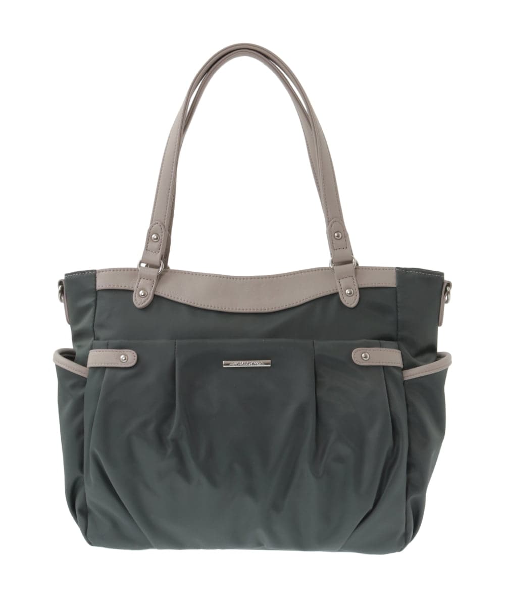 BKRGA31180 MK MICHEL KLEIN BAG(MK ミッシェルクラン バッグ) [撥水/2WAY]サイドポケットパイピングバッグ ブルー