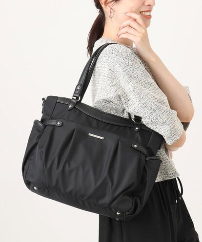 BKRGD31180 MK MICHEL KLEIN BAG [撥水/2WAY/A4収納可]サイドポケットパイピングバッグ