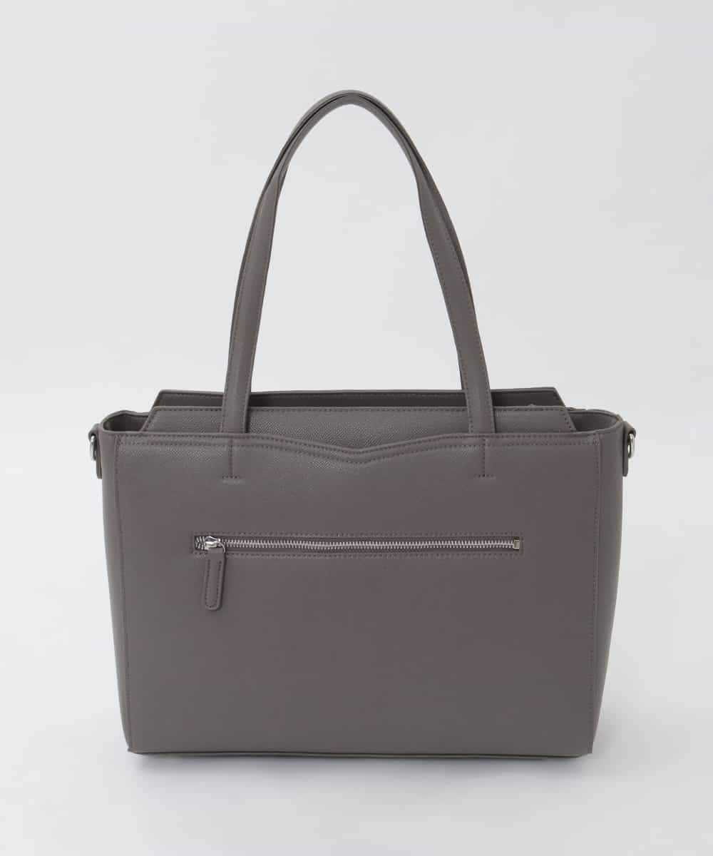 BPBAG13170 MK MICHEL KLEIN BAG(MK ミッシェルクラン バッグ) [A4収納/2WAY]ステップパネルスクエアトートバッグ グレー