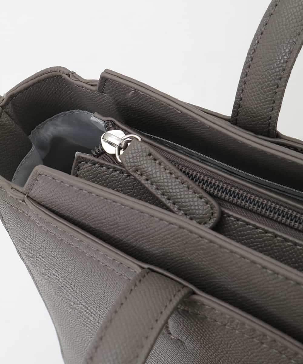 BPBAG13170 MK MICHEL KLEIN BAG(MK ミッシェルクラン バッグ) [A4収納/2WAY]ステップパネルスクエアトートバッグ グレー