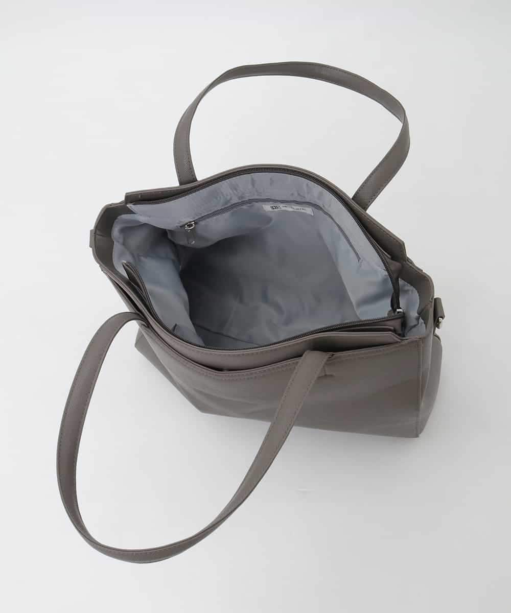 BPBAG13170 MK MICHEL KLEIN BAG(MK ミッシェルクラン バッグ) [A4収納/2WAY]ステップパネルスクエアトートバッグ グレー