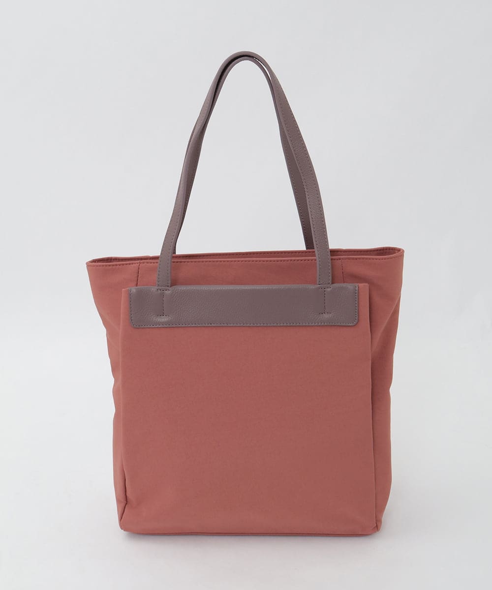 BPBAG21170 MK MICHEL KLEIN BAG(MK ミッシェルクラン バッグ) [A4収納可]異素材ジョイントスクエアトートバッグ カーキ