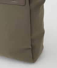 BPBAG21170 MK MICHEL KLEIN BAG(MK ミッシェルクラン バッグ) [A4収納可]異素材ジョイントスクエアトートバッグ カーキ