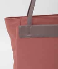 BPBAG21170 MK MICHEL KLEIN BAG(MK ミッシェルクラン バッグ) [A4収納可]異素材ジョイントスクエアトートバッグ カーキ