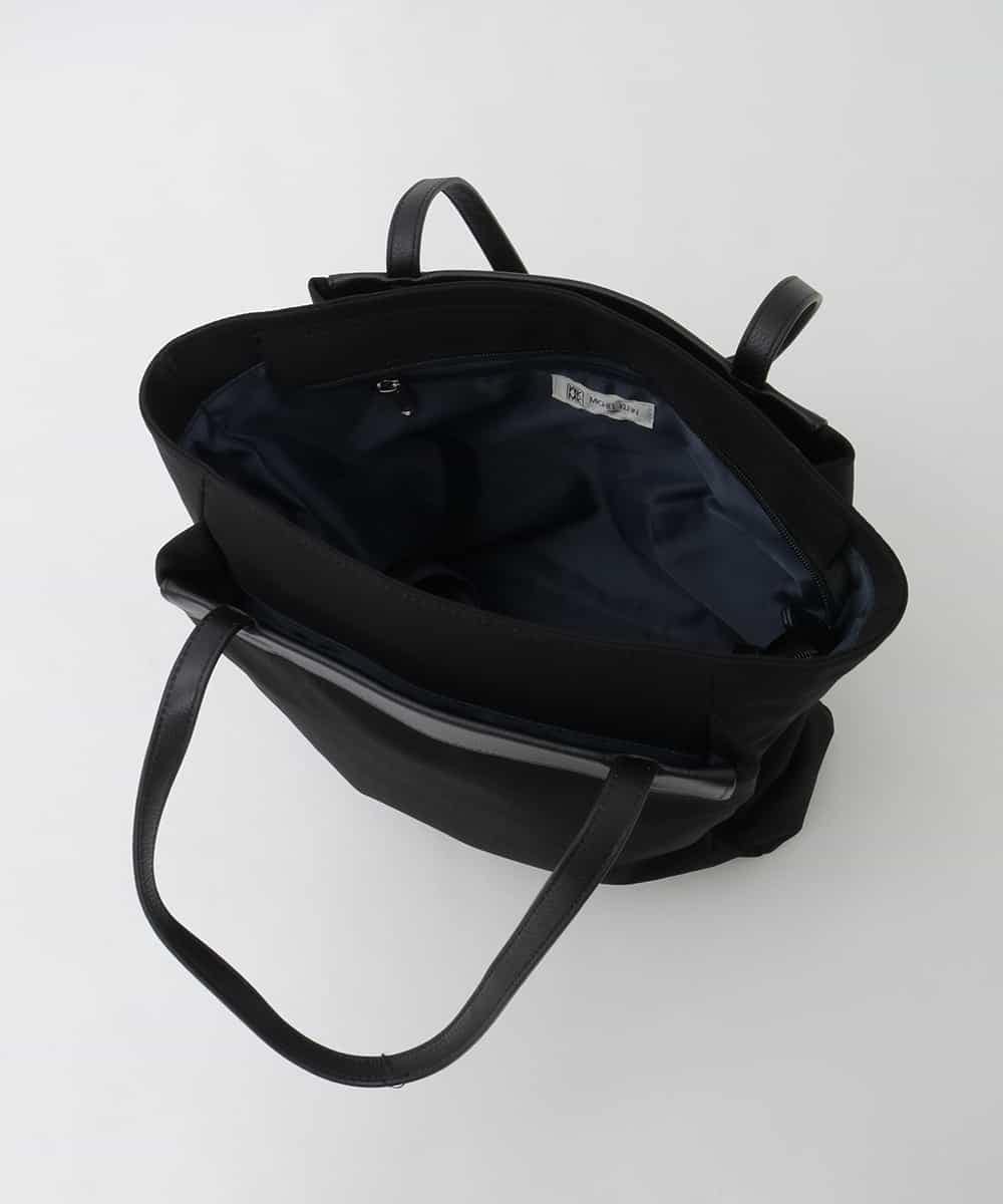 BPBAG21170 MK MICHEL KLEIN BAG(MK ミッシェルクラン バッグ) [A4収納可]異素材ジョイントスクエアトートバッグ カーキ
