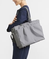BPBEV21220 MK MICHEL KLEIN BAG(MK ミッシェルクラン バッグ) [AGS搭載/A4収納可]機能性スクエアトートバッグ グレー