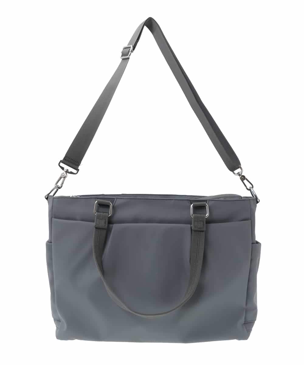 BPBEV21220 MK MICHEL KLEIN BAG(MK ミッシェルクラン バッグ) [AGS搭載/A4収納可]機能性スクエアトートバッグ グレー